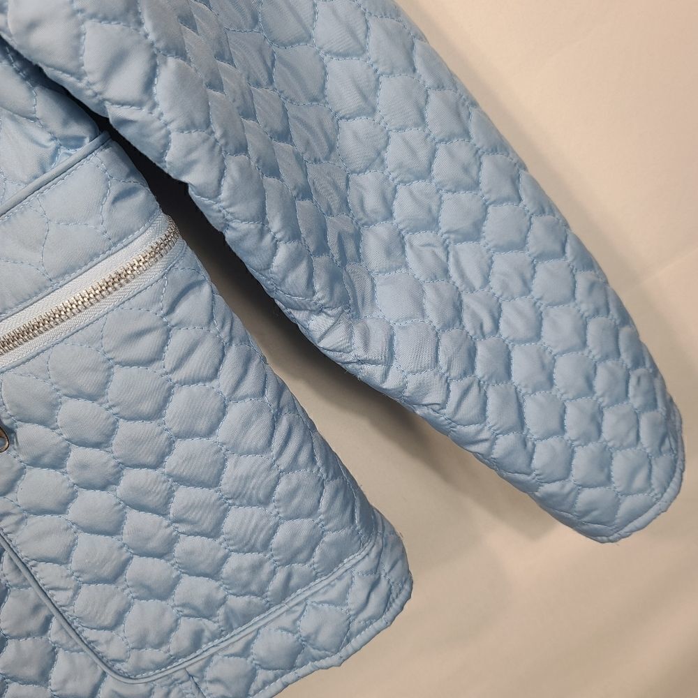 MARCELLE RENEE ACTIVE Baby Blue Puffer Jacket - Picture 8 of 10